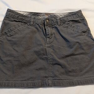 Patagonia Organic Cotton Skirt Women’s 8 Gray Utility Outdoor Casual Mini